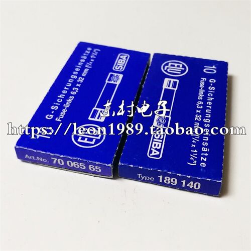 siba保险丝 7006565 189140.0.63a熔断器 6.3*32mm t630ma 50新款