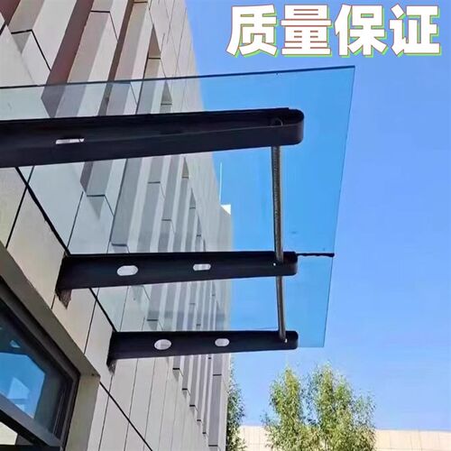 雨棚钢梁牛腿支架幕墙点式爪件门头工字挑梁H型满焊加厚钢架玻璃