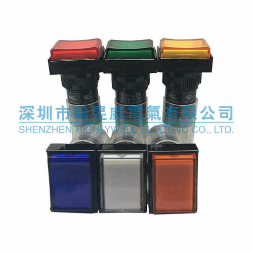 P16LAT1-1AB台湾DECA进联16MM矩形覆位带锁灯按钮开关P16LMT1-1ab