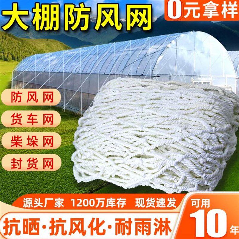 定制大棚防风网防护网尼龙网大棚按钮