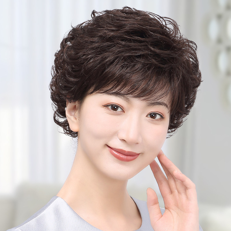贝丝特假发透气全头中老年光头女