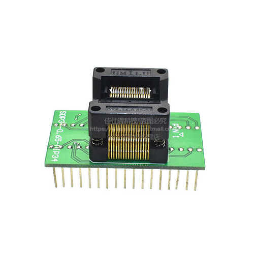 SSOP34烧录座 SSOP34转DIP34 TSSOP34 IC测试座 烧录转接座弹跳座
