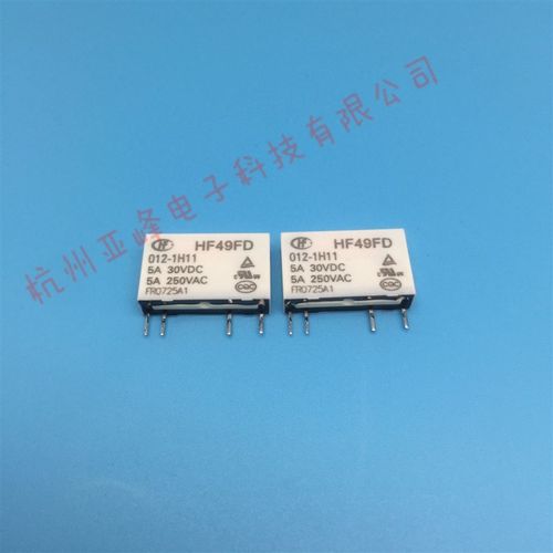 HF49FD-012-1H11宏发继电器12VDC一组常开4脚5A250VAC替PA1A-12V