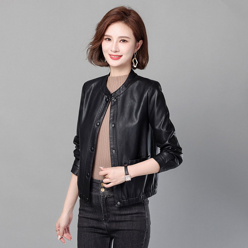 2026新款海宁真皮皮衣女短款韩版修身时尚大码绵羊皮皮夹克小外套