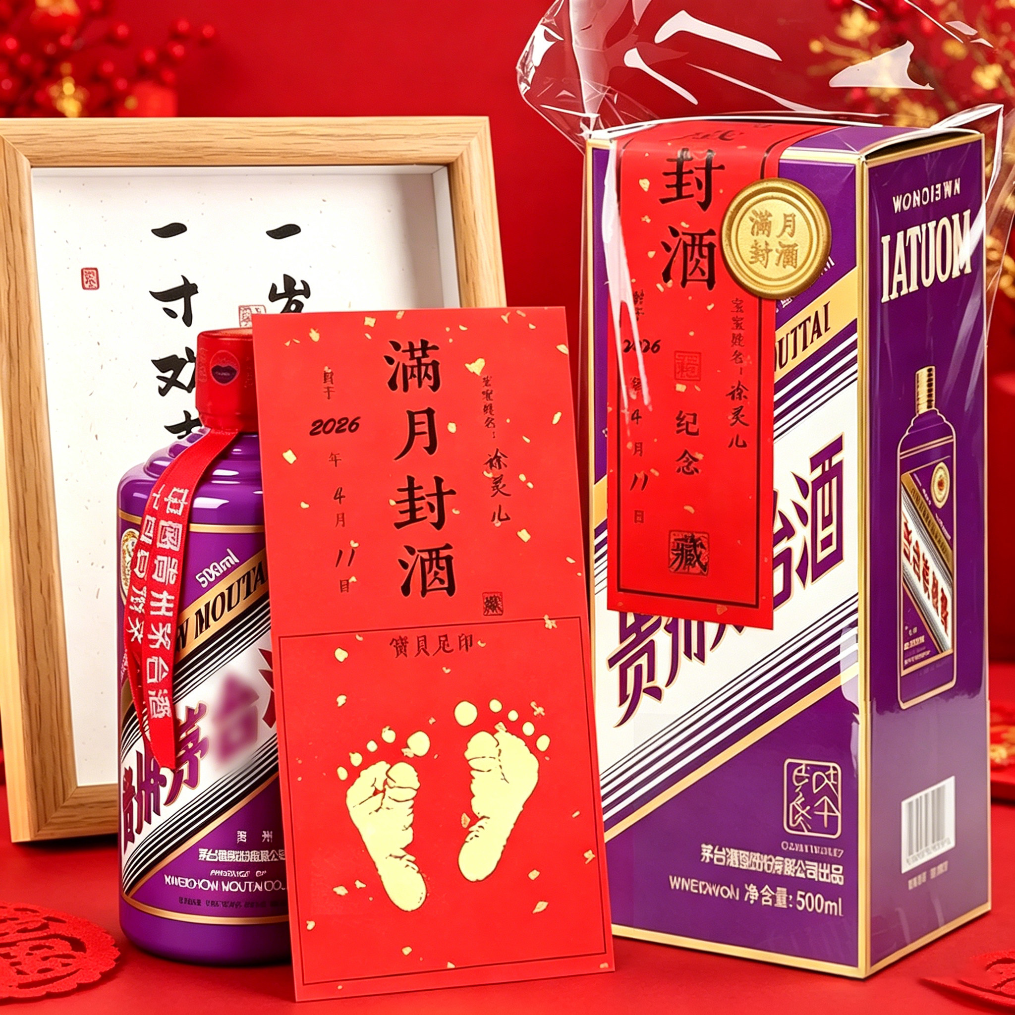 马茅封酒专用膜酒瓶封口热缩膜密封膜套装防跑酒满月周岁百日封酒贴结婚塑封膜龙茅蛇茅瓶口膜洋酒台液粮封酒