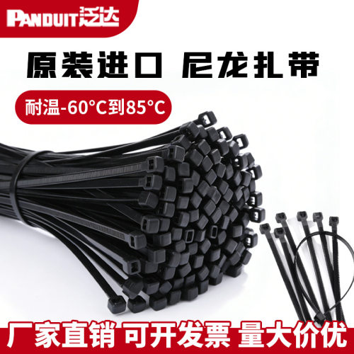 尼龙塑料扎带卡扣强力扎线带绳电线捆绑带固定器束线带黑色