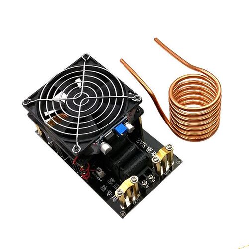 ZVS低压高频感应加热机,1000W 感应加热,可以融化铁,铜,铝等