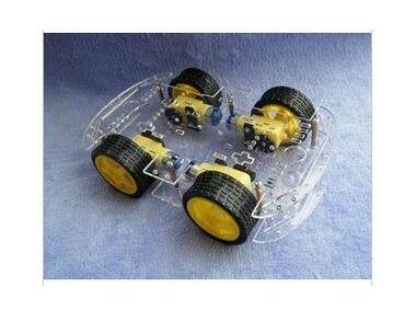 智能小车底盘 4驱动/动力实足 带码盘/测速 ZK-4WD