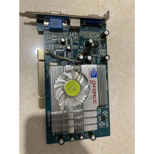 老pci显卡 Nvidia Geforce FX5500 256mb VGA DVI 双屏独立输出