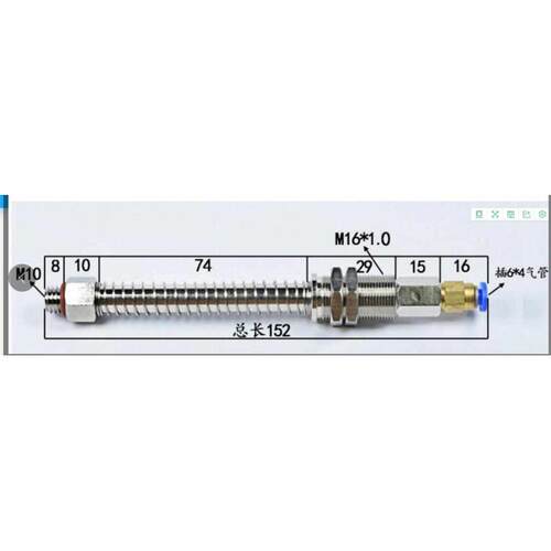 真空吸盘CNFG60-M16*1.0-L152 工业机械手