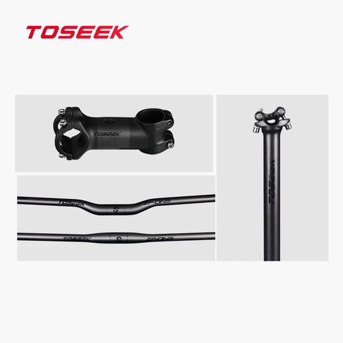 TOSEEK把组三件套ZF-ONE碳纤维山地车直把燕把坐管把立立管座管杆