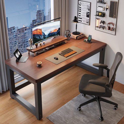 台式电脑桌办公桌家用简易桌子长方形工作台卧室书桌学习桌写字w&