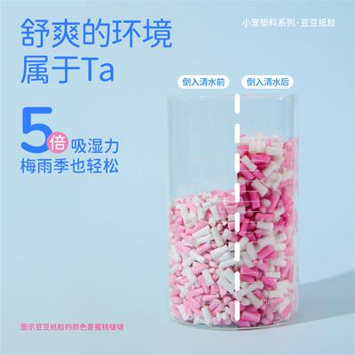 它适豆豆仓鼠垫料 金丝熊木屑垫料 无尘造景纸粒卷 除臭吸水 宠物