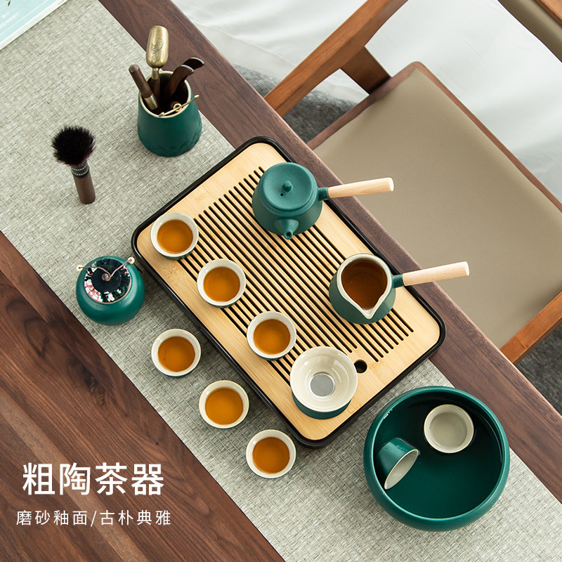 陶瓷功夫茶具套装家用客厅日式泡茶壶整套办公室会客茶盘茶杯小套