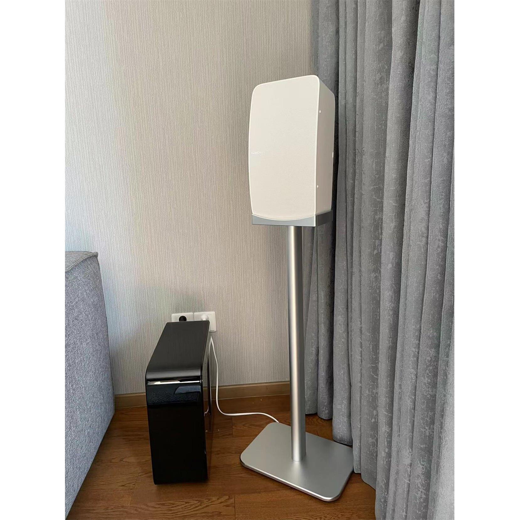 适用于sonos play5、five音响竖款支架,铝合金CNC加工,内隐线
