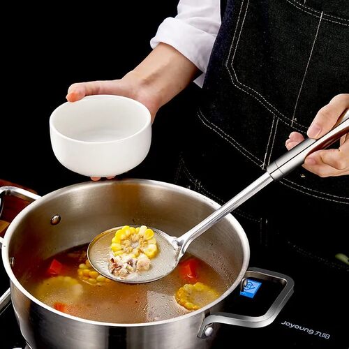 不锈钢炒菜铲子厨房三件套烹饪用品锅铲家用厨具套装单个汤勺漏勺