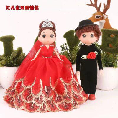 熊公仔个性创意车情侣婚车装饰用品装主婚布置花车结婚扮娃娃头