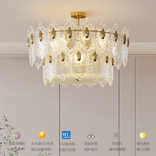 法式宫廷水晶玻璃吊灯客厅餐厅卧室后现代北欧样板房展厅欧式灯饰