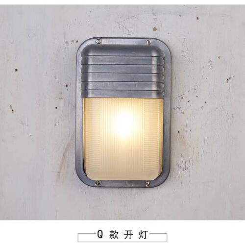 跨境LED户外防水复古壁灯过道阳台工业咖啡装饰美式玻璃灯泡壁灯