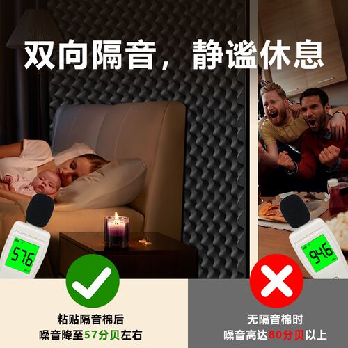 政府补贴15%隔音棉吸音棉家用卧室板窗户超强隔音消音神器鸡蛋棉