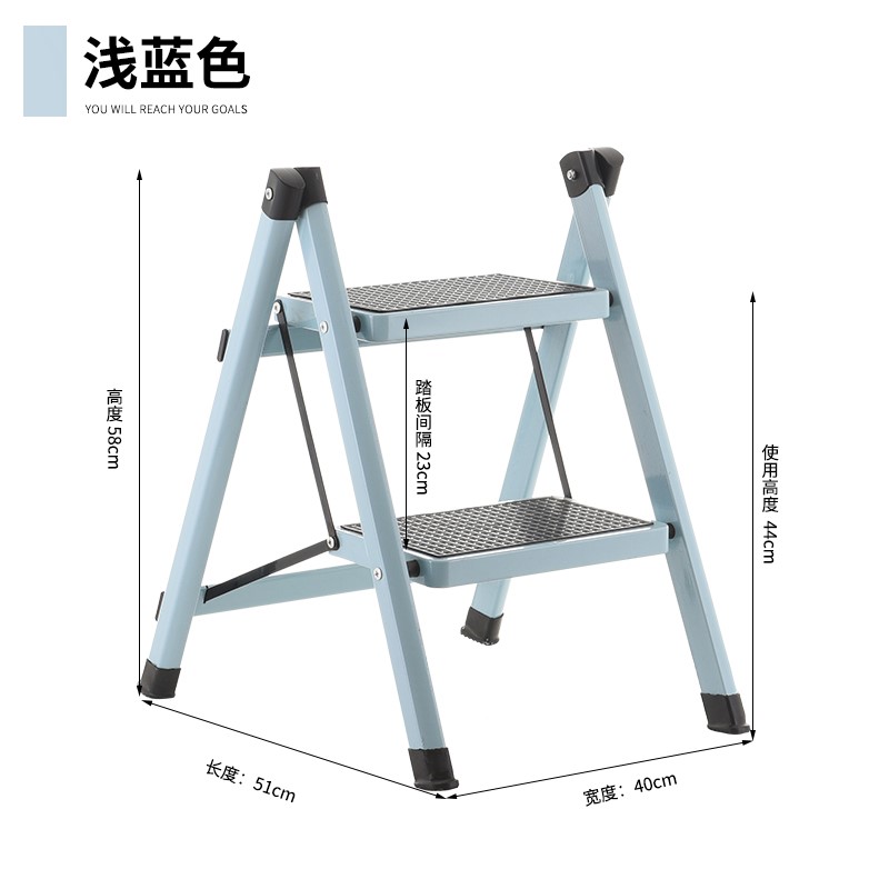 小型迷你舞台简约梯子家用折叠架子非绝缘收缩凳书架高低凳脚踏电