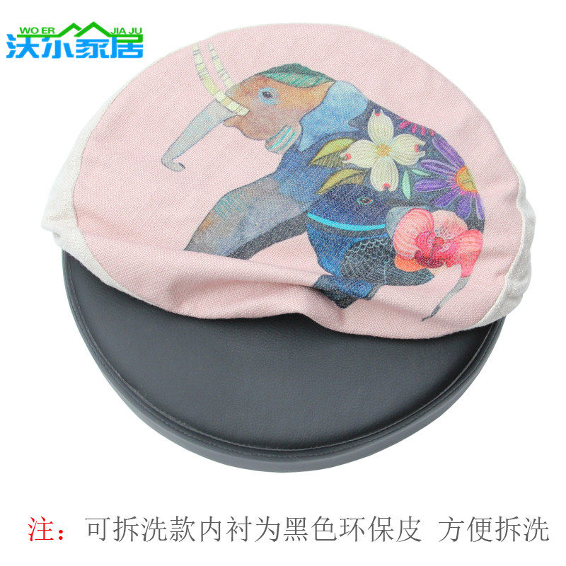 美容院专用美甲转椅剪发理发化妆大工凳子家用升降圆带轮吧椅吧凳