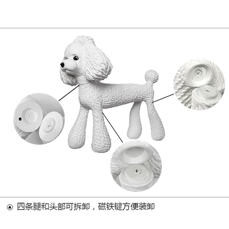 泰迪狗摆件宠物店装饰狗模型家居装饰泰迪衣服拍摄道具可爱狗摆件