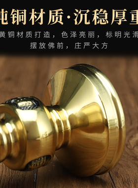 纯黄铜插蜡烛香烛蜡烛台座铜烛台蜡台家用复古老式烛台供奉插蜡台