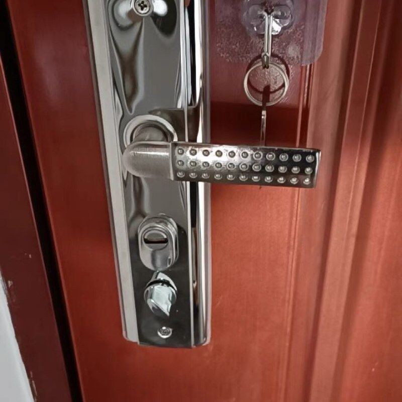 防盗门锁套装通用型门把手大门锁双活双快锁具家用室内进入户全套