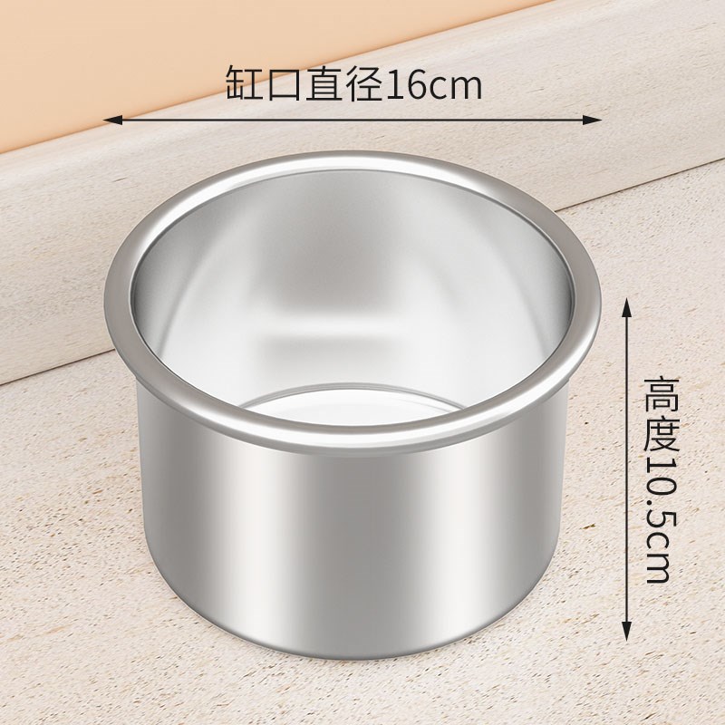 不锈钢高低双层圆缸16调料架分格架小料调料盒果酱盒商用支持定做