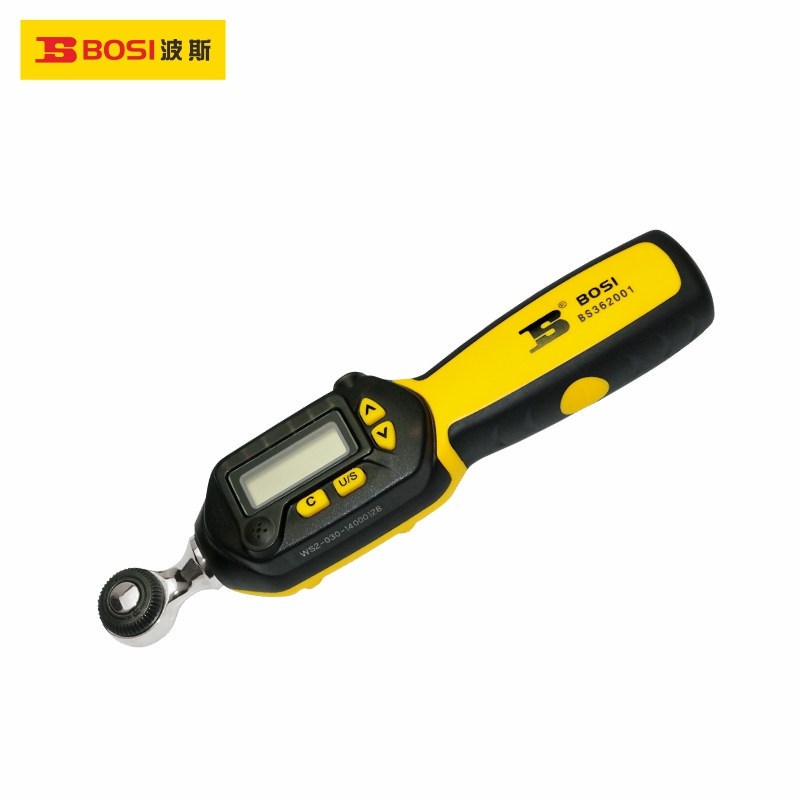 波斯工具 1/4数显扭力扳手 电子扭矩扳手1.5-30nm BS362001