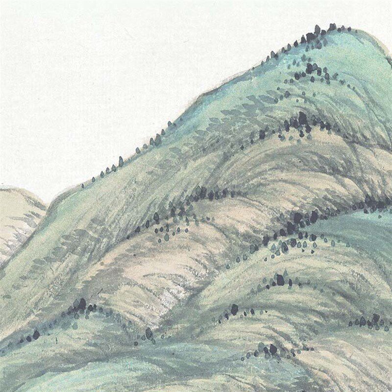 新中式仿名家国画清关槐上塞锦林酒店商务客厅有框装饰画玄关油画