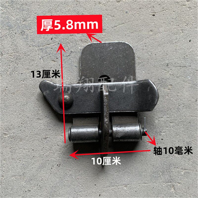 挂车自卸侧翻铁门插销铰链六棱吊开合页新款焊接件三件套吊打加厚