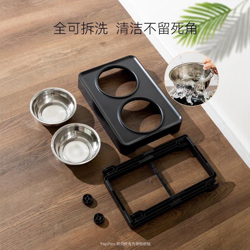狗碗护颈狗盆狗狗饭盆吃饭桌宠物碗架子防打翻不锈钢加高架大型犬