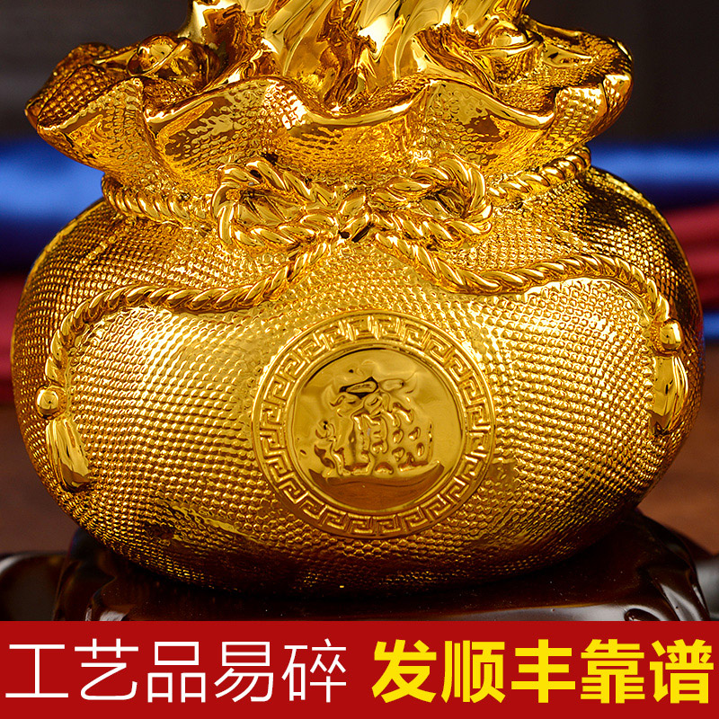 财源广进金猪摆件生肖猪 招财发财树店铺开业送礼收银台前台摆设
