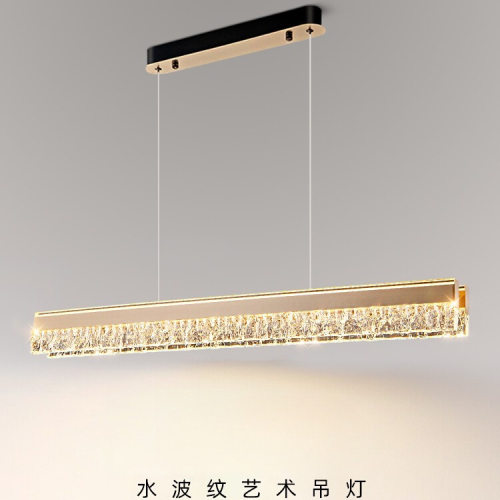 2025餐厅吊灯现代简约创意个性北欧LED长条餐桌吧台饭厅轻奢灯