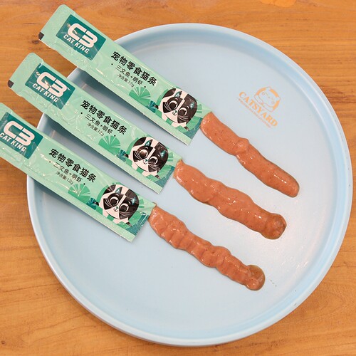 C3猫条猫咪零食宠物营养增肥三文鱼 明虾成猫幼猫全阶段湿粮 72g