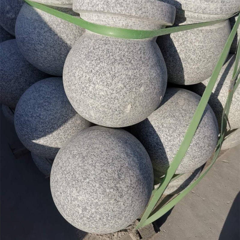 挡车石球路障石球花岗岩大理石石球圆球广场阻车石球挡路石墩学校