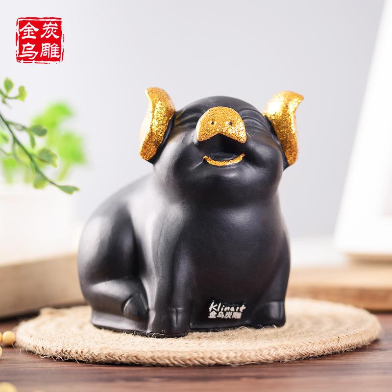 金乌炭雕 活性炭汽车摆件车内装饰平安吉祥创意工艺车用品吸甲醛