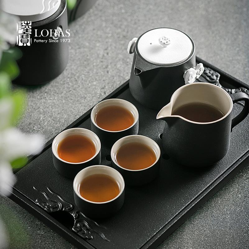 陆宝云中锦书茶组茶礼陶瓷家用泡茶功夫茶具套组单壶茶海杯子茶盘