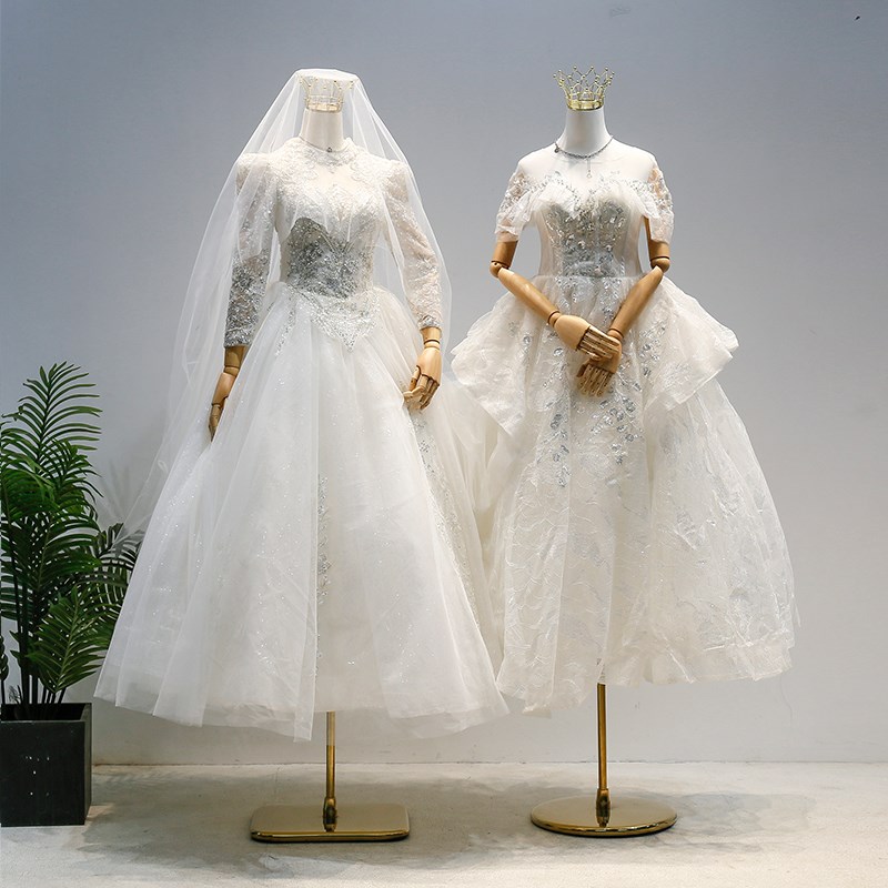 婚纱店女模特架子女装橱窗假人服装店半身礼服模特道具展示架全身