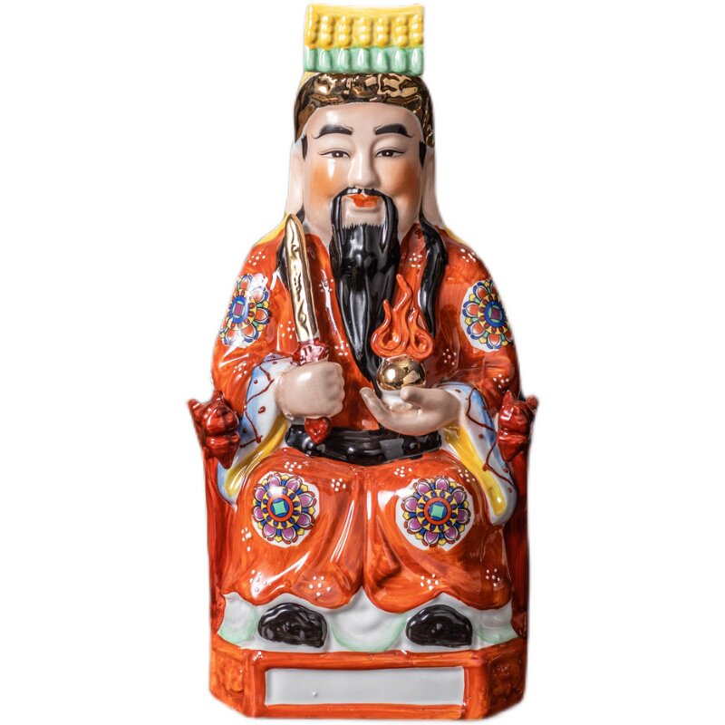 陶瓷火神祝融五行火神爷神像佛像供奉摆件