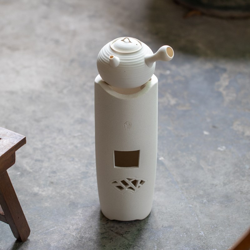 白泥炭炉工夫煮茶炉砂铫家用烧水碳炉日式凉炉仿古木炭核桃小火炉