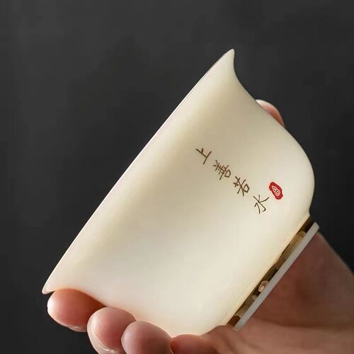 盖碗单个陶瓷高端大号羊脂玉泡茶功夫三才碗德化白瓷茶杯茶碗茶具
