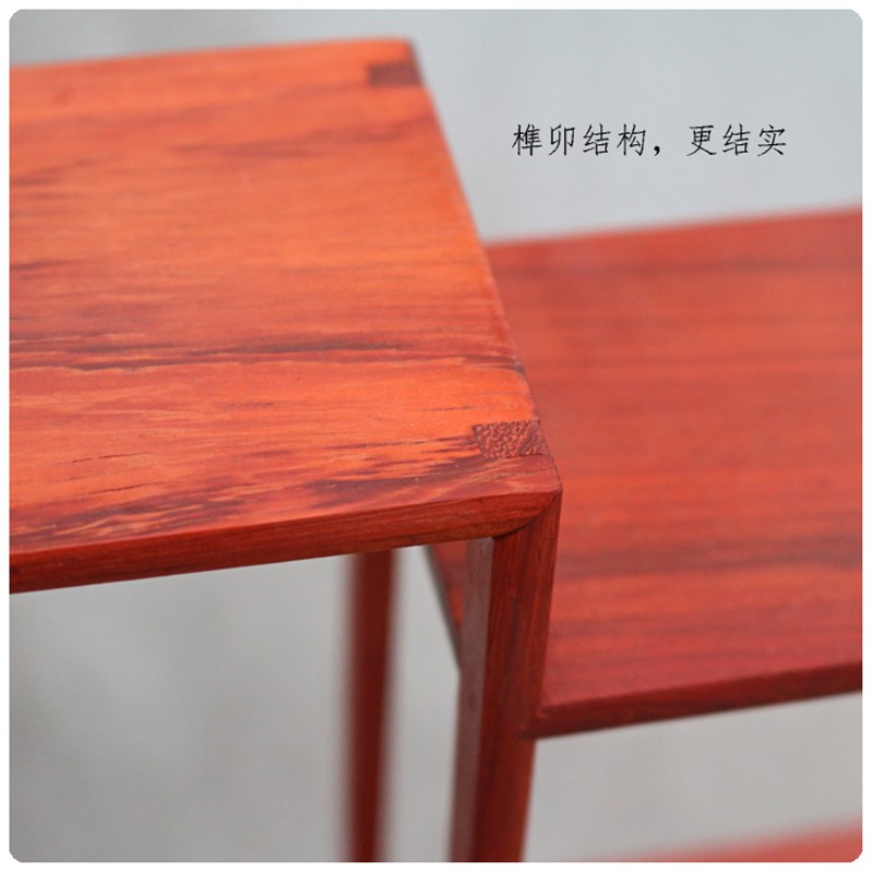 实木多宝阁红花梨木中式仿古博古架小落地加宽茶壶古董置物架展示