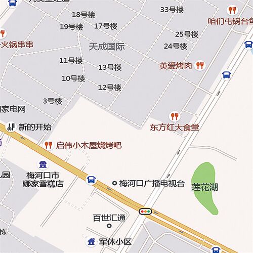 2025年梅河口市城区地图办公室挂图行政区划墙壁装饰物定制