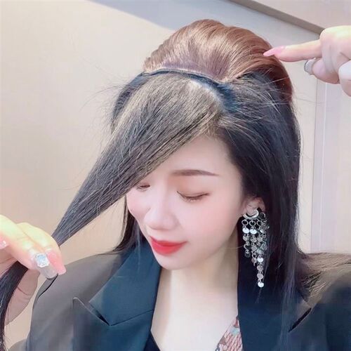 加厚玉米须垫发蓬松头顶发根增发量顶假发垫发隐形无痕垫发补发片