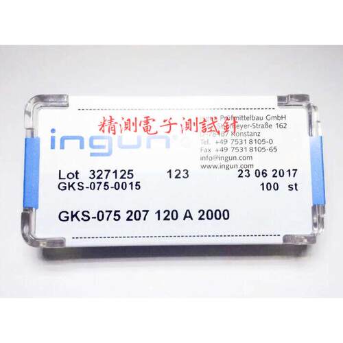 英钢INGUN探针GKS075207120A2000/2800 75MiL三面锥头测试顶针