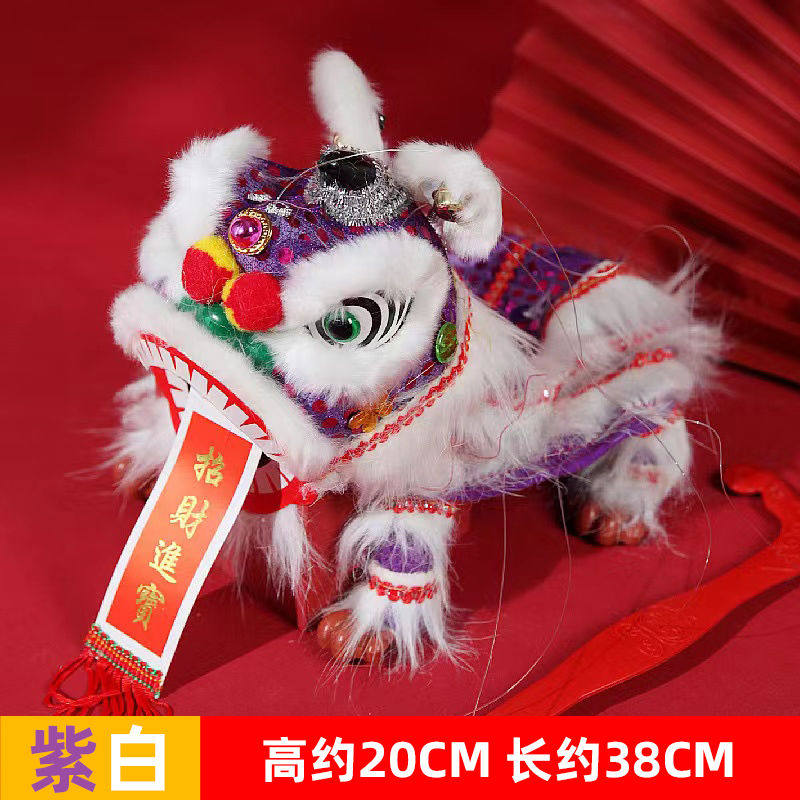 醒狮布偶玩具提线木偶小孩子童民间传统复古狮子民俗中国手工摆件