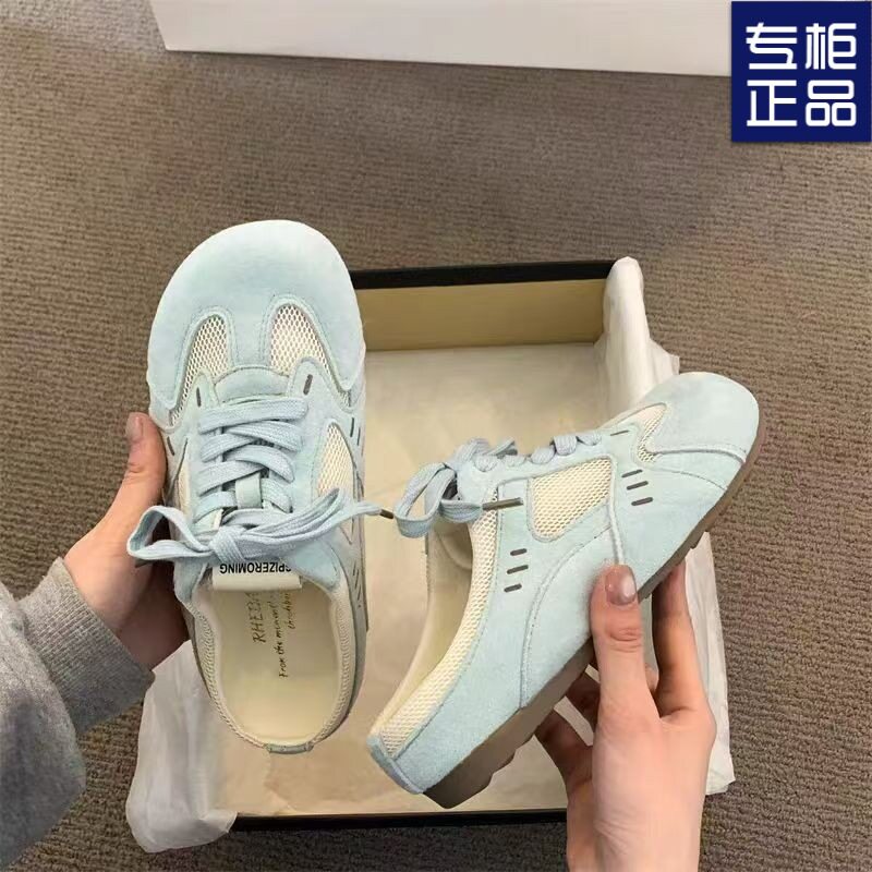 新款内增高德训鞋子女包头半拖鞋夏外穿2026新款懒人一脚蹬女鞋子